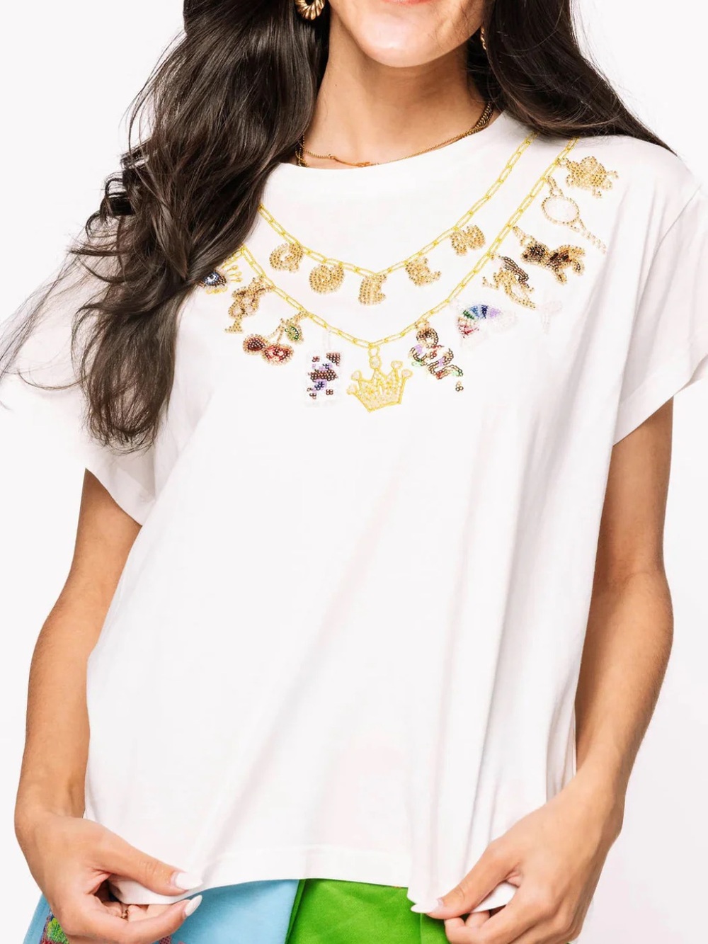 Necklace Charm Tee